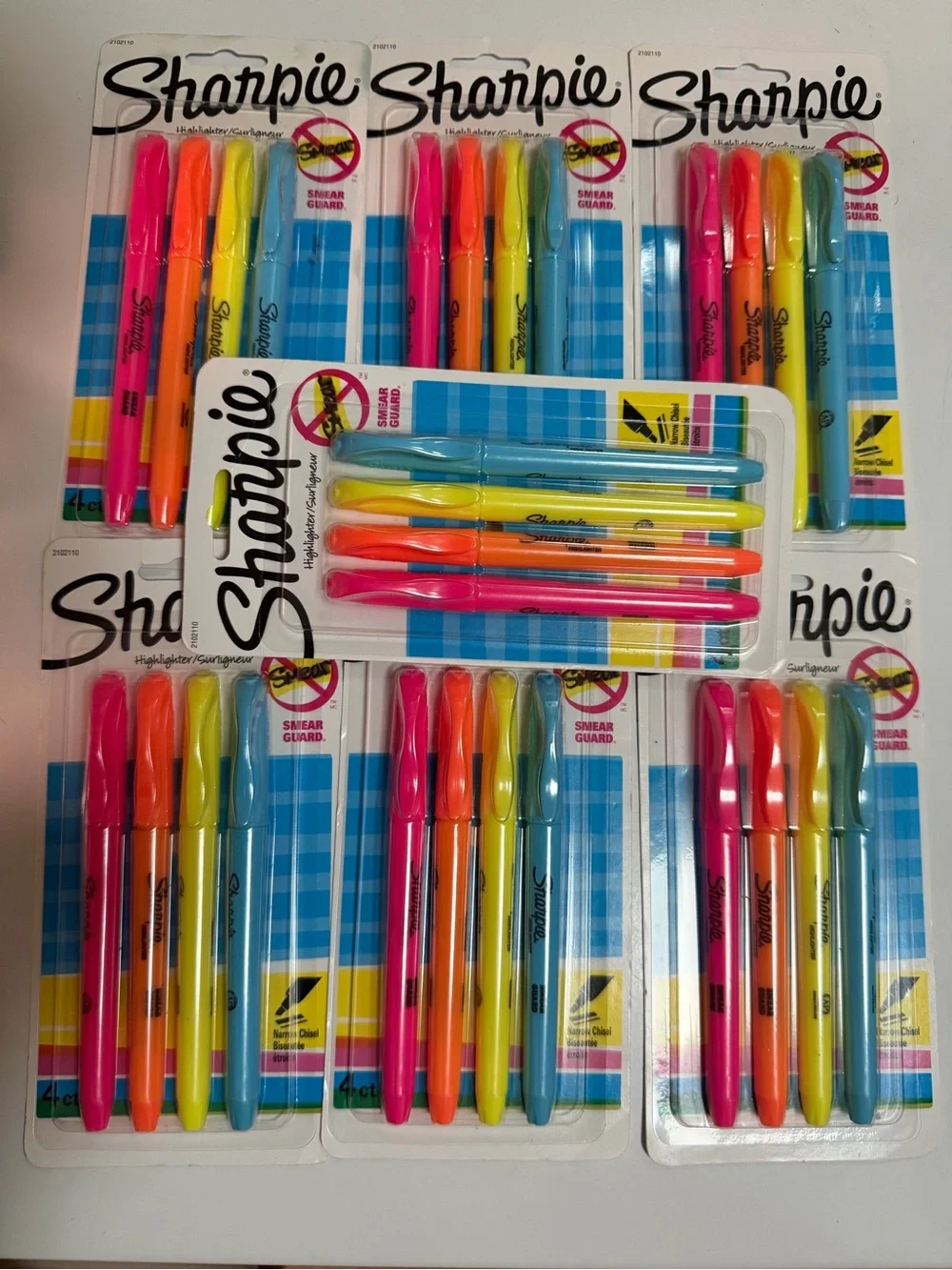 7 packs non smudge sharpie